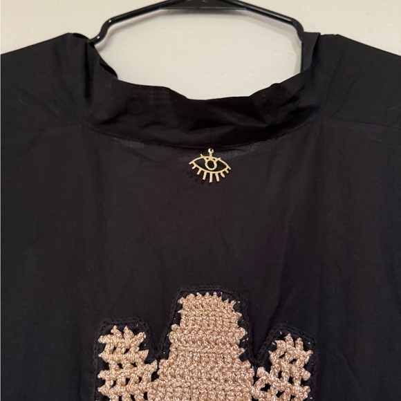 Unique Chic Black Kimono with Fringe - Picture 7 of 7